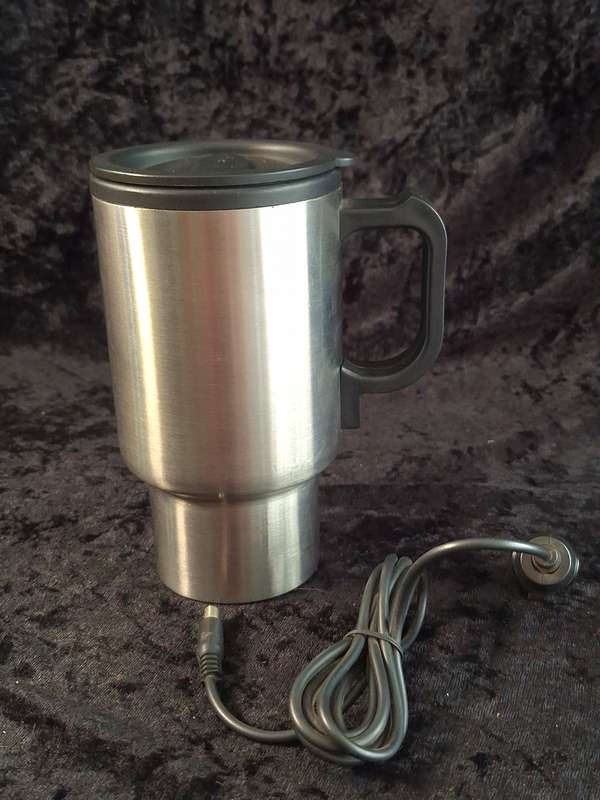 Stainless Steel Traveling Electric Heat Mug. (Keeps your Coffee Warm)
