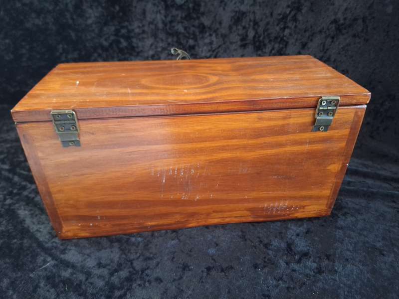 Vintage Hand Made Wooden Box.
