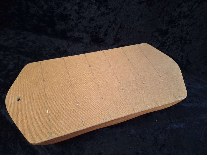 Vintage Wooden Thimble Display Shelf.