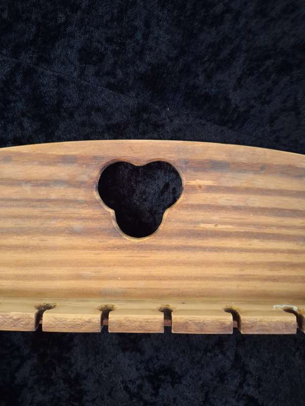Vintage Medium Wooden Teaspoon Display Shelf.