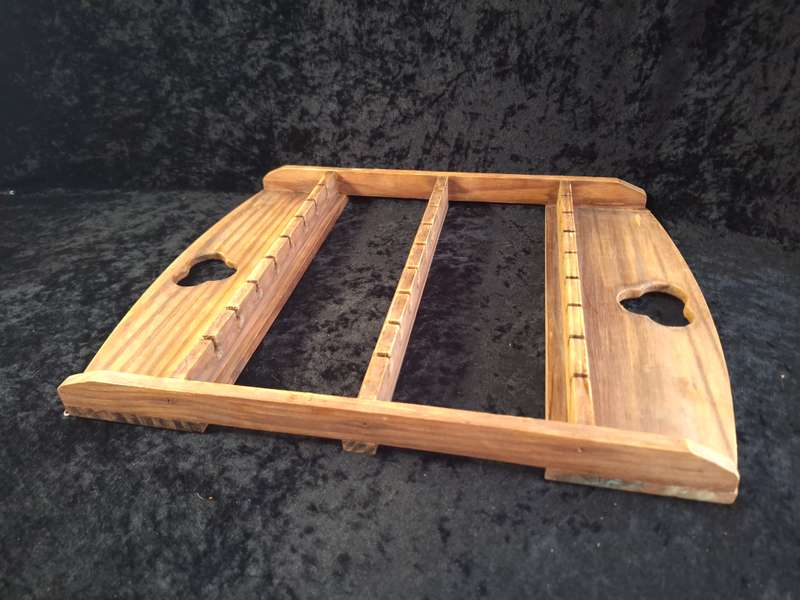 Vintage Medium Wooden Teaspoon Display Shelf.