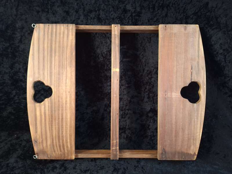 Vintage Medium Wooden Teaspoon Display Shelf.
