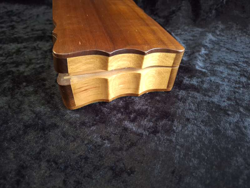Vintage Wooden Playing Cards Storage Box