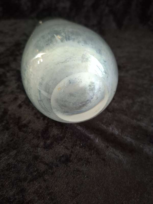 Vintage Swiss Signed Orrefors Crystal Vase (Water Stained)