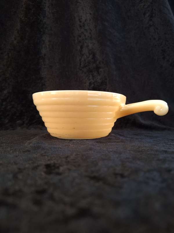 Vinatage Peach Luster Fire King Soup Bowl.