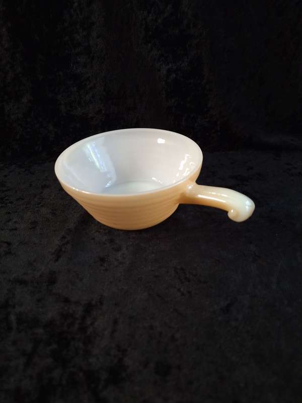 Vinatage Peach Luster Fire King Soup Bowl.