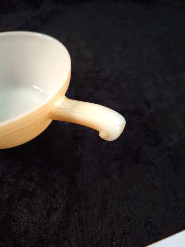 Vinatage Peach Luster Fire King Soup Bowl.
