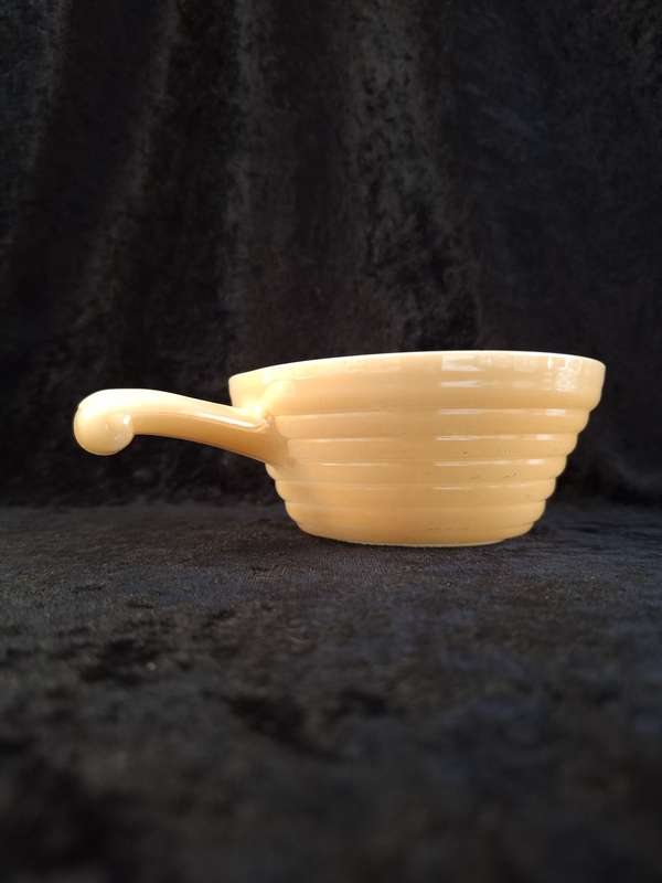 Vinatage Peach Luster Fire King Soup Bowl.