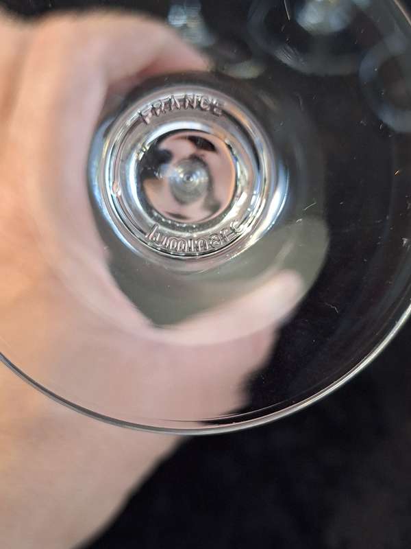 Set of 4 Vinatage 1980's Luminarc / France White Wine Glasses.