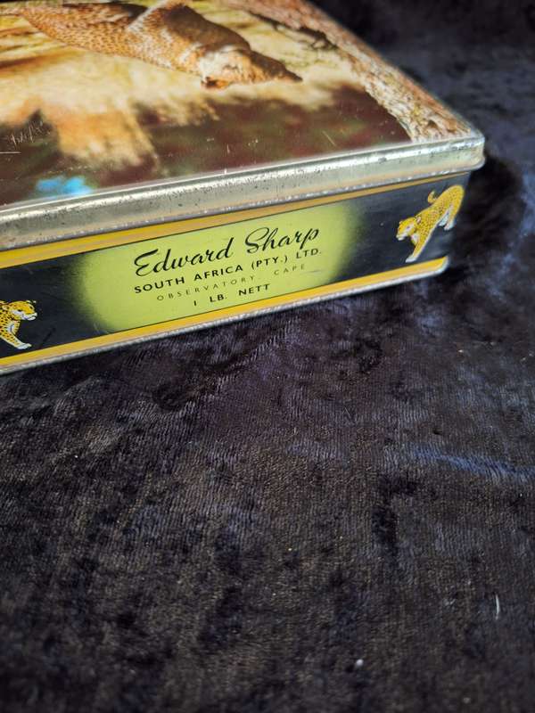 Vintage Edward Sharp Scenes from the Kruger National Park Tin - A.