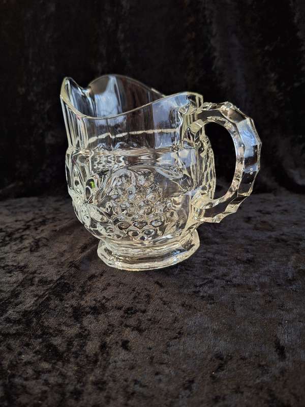 Stunning 1950's Vintage Pressed Glass Jug.