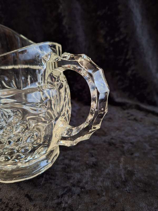 Stunning 1950's Vintage Pressed Glass Jug.