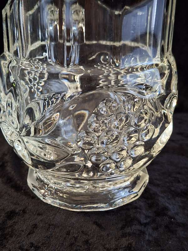 Stunning 1950's Vintage Pressed Glass Jug.