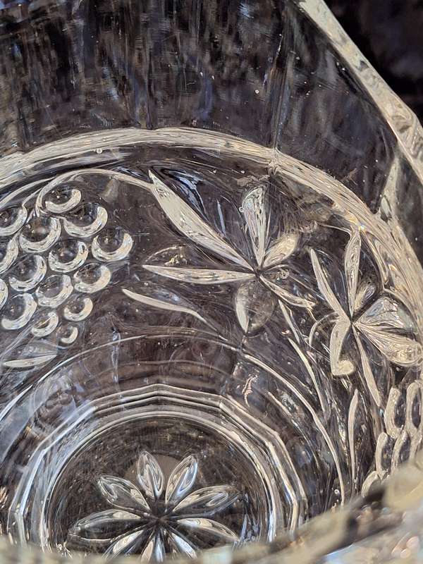 Stunning 1950's Vintage Pressed Glass Jug.