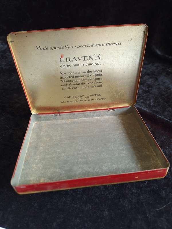 Vintage Craven A Cigarette Tin