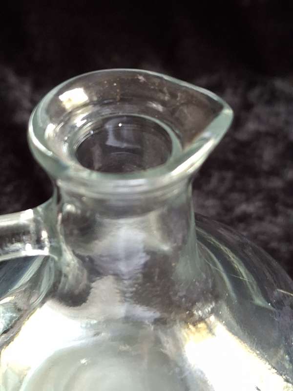 Vintage Tin Etain Zinn Pewter Cruet Set