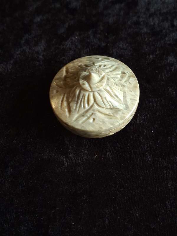 Vintage Indian Hand Carved Soapstone Trinket