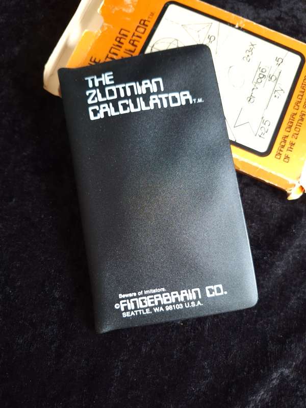 Vintage Zlotnian Calculator Novelty Gag Gift