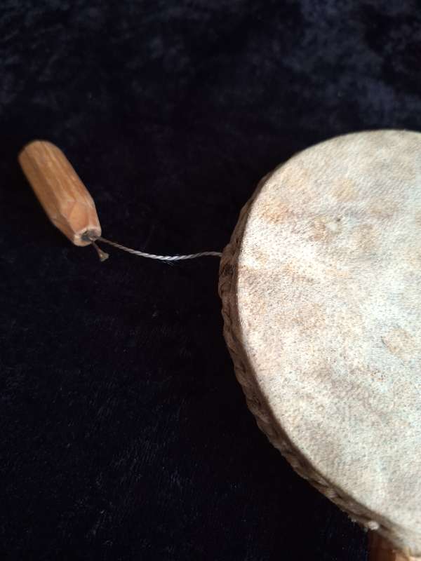 Vintage African Handheld Musical Drum