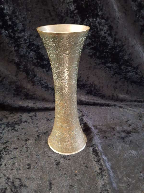 Vintage Brass Trumpet Vase