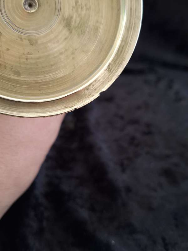 Vintage Brass Trumpet Vase