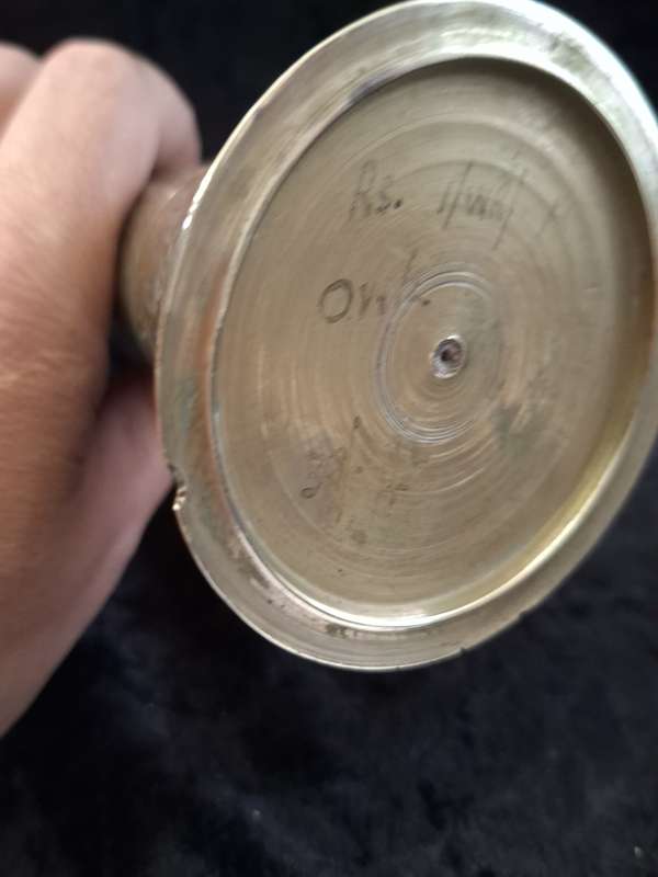 Vintage Brass Trumpet Vase