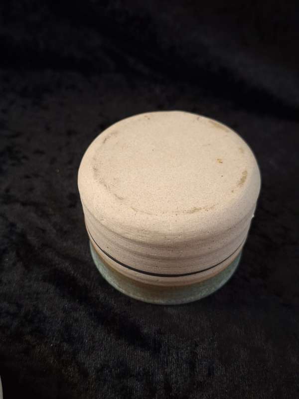 Beautiful Vintage Pottery Breakfast Butter Dish