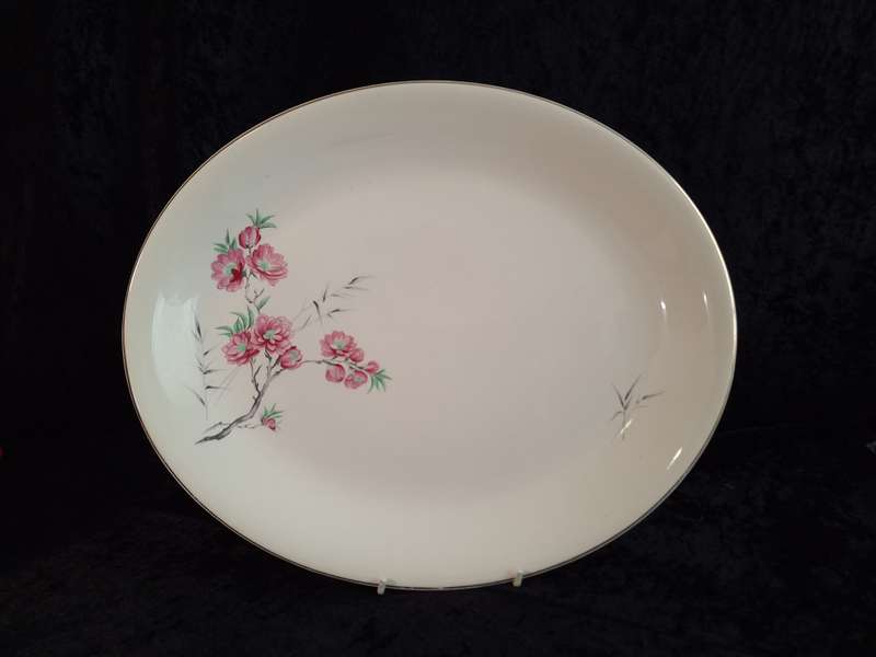 Stunning Vintage Alfred Meakin England - Cherry Blossom Large Meat Platter