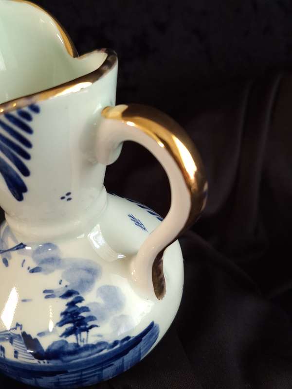 Stunning Vintage Pair of Delft Pitchers