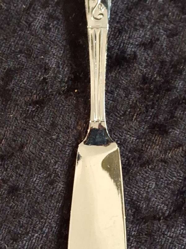 Vintage Chrome Plated Butter Knife.