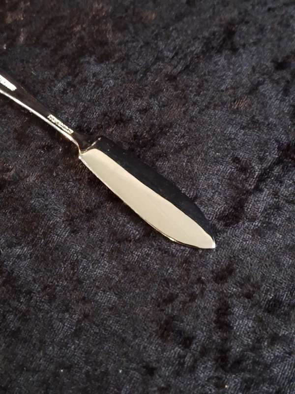 Vintage Chrome Plated Butter Knife.