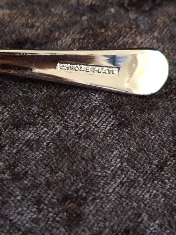 Vintage Chrome Plated Butter Knife.