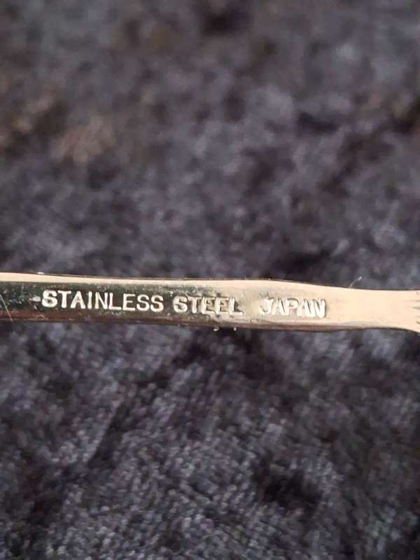 Vintage Stainless Steel Rose Pattern Sugar/Bon-Bon Serving Spoon.