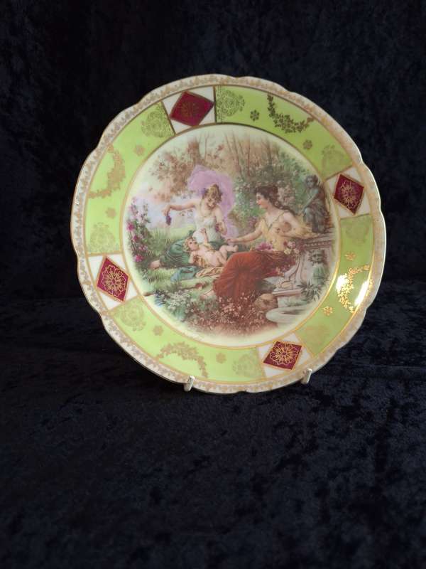 Stunning Vintage German - Oscar Schlegelmilch Porcelain Decorative Plate