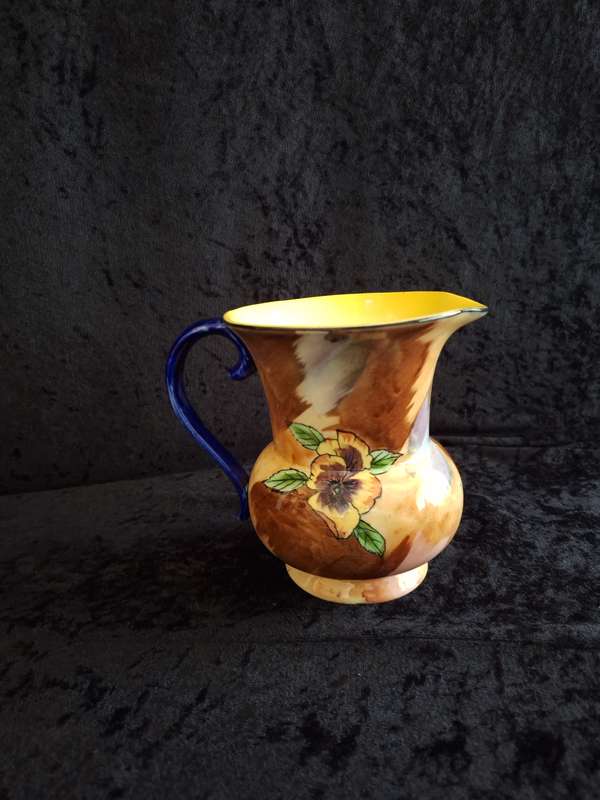 Vintage Hand Painted Viola H & K Tunstall - Made in England Ceramic Jug.