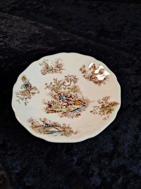 Vintage Johnson Bros "Pastorale Toile de Jouy" Coffee Dou - C.