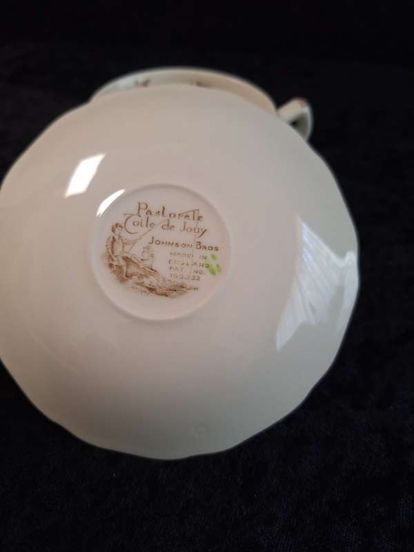 Vintage Johnson Bros "Pastorale Toile de Jouy" Coffee Dou - F.