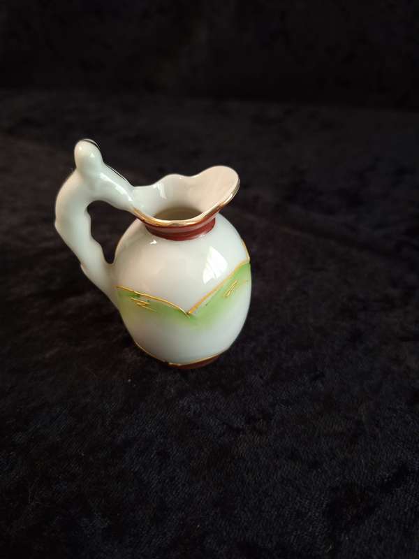 Vintage Miniature Oriental Hand Painted Jug.