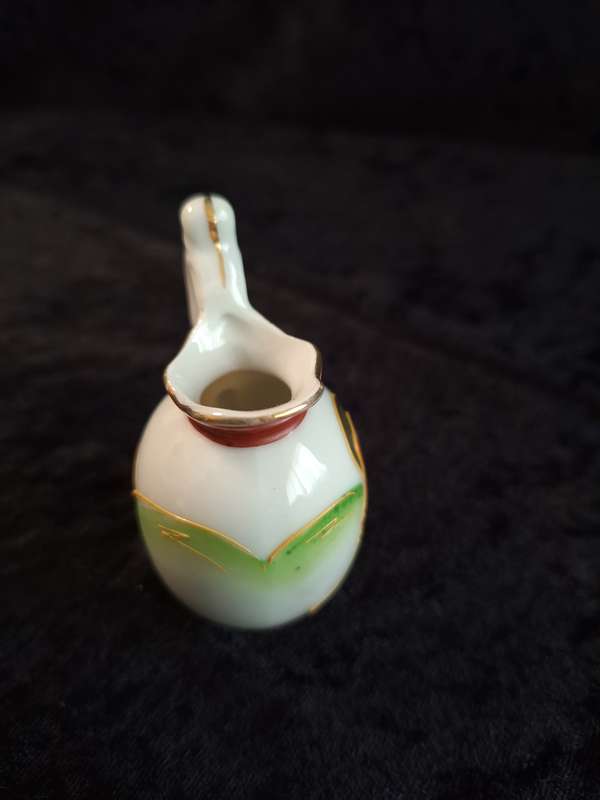 Vintage Miniature Oriental Hand Painted Jug.