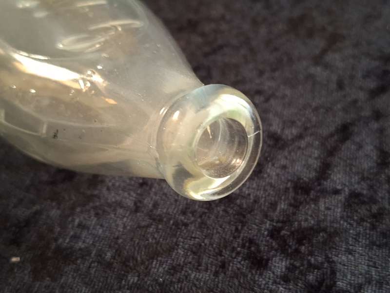 Vintage Glass Griptight England Baby Feeding Bottle.