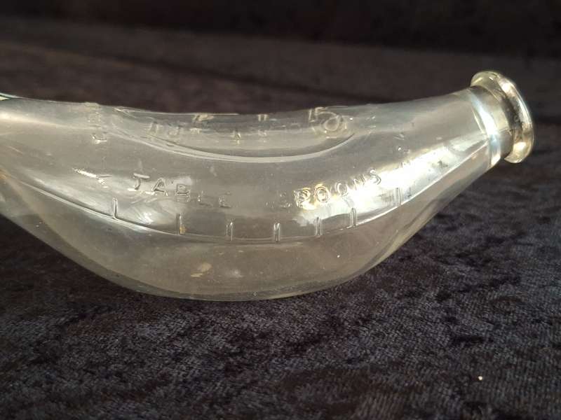 Vintage Glass Griptight England Baby Feeding Bottle.