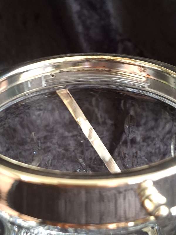 Stunning Vintage Rose Cut Crystal Ice Bucket.