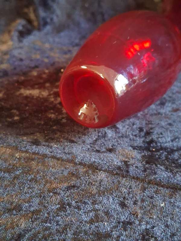 Beautiful Ruby Red Art Glass Vase.