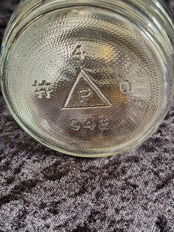 Vintage Glass Honey Jar (Michelson's Apiary Champagne Estate)