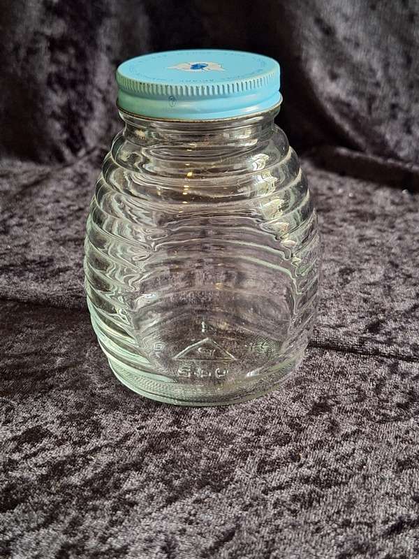 Vintage Glass Honey Jar (Michelson's Apiary Champagne Estate)