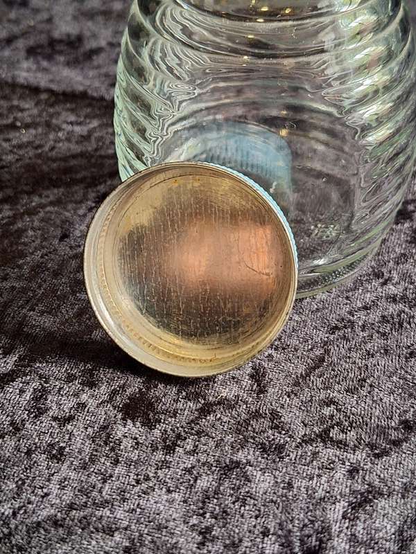 Vintage Glass Honey Jar (Michelson's Apiary Champagne Estate)