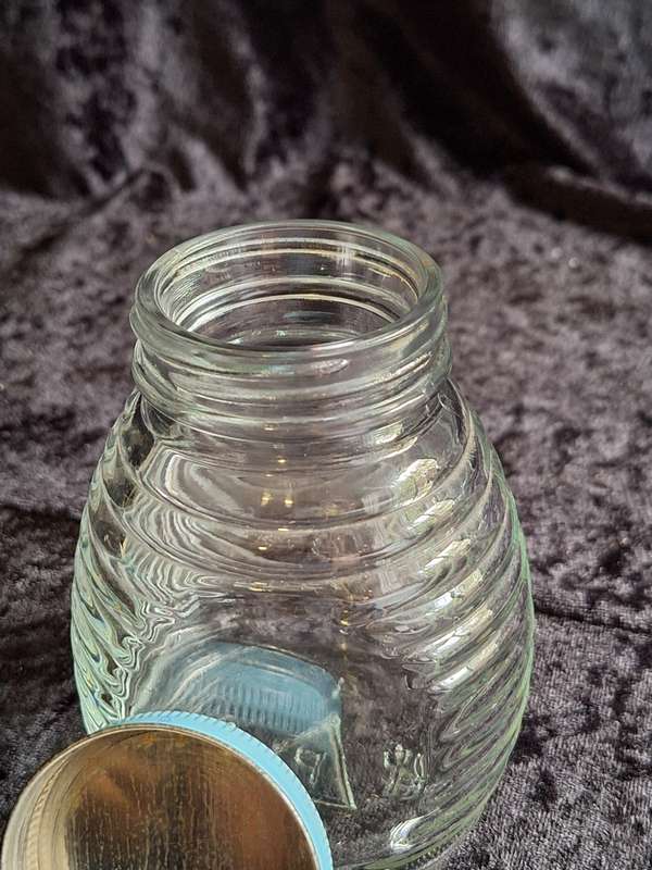 Vintage Glass Honey Jar (Michelson's Apiary Champagne Estate)