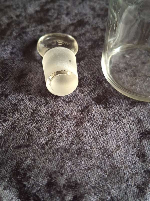 Vintage Clear Chemistry Lab Glass Bottle.