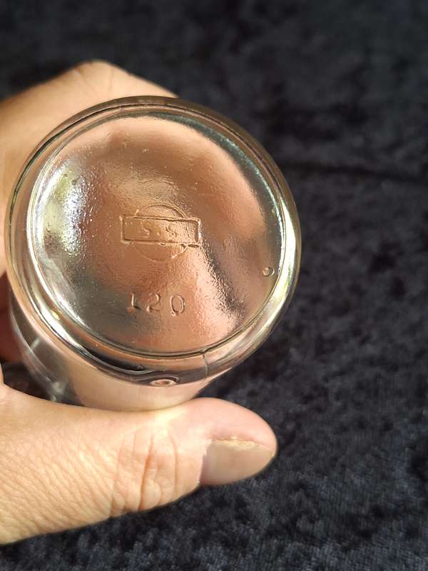 Vintage Clear Chemistry Lab Glass Bottle.