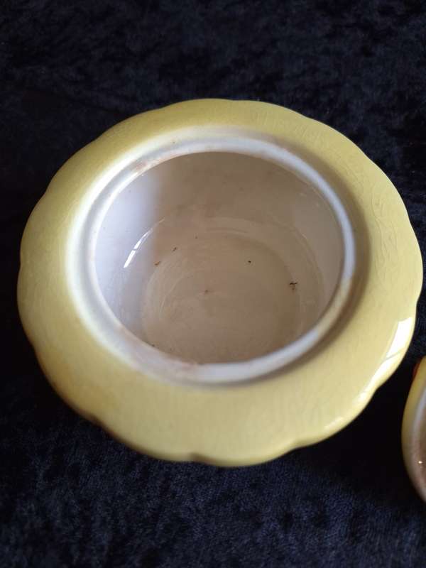 Vintage 1930's Red Current Carlton Ware Jam Pot